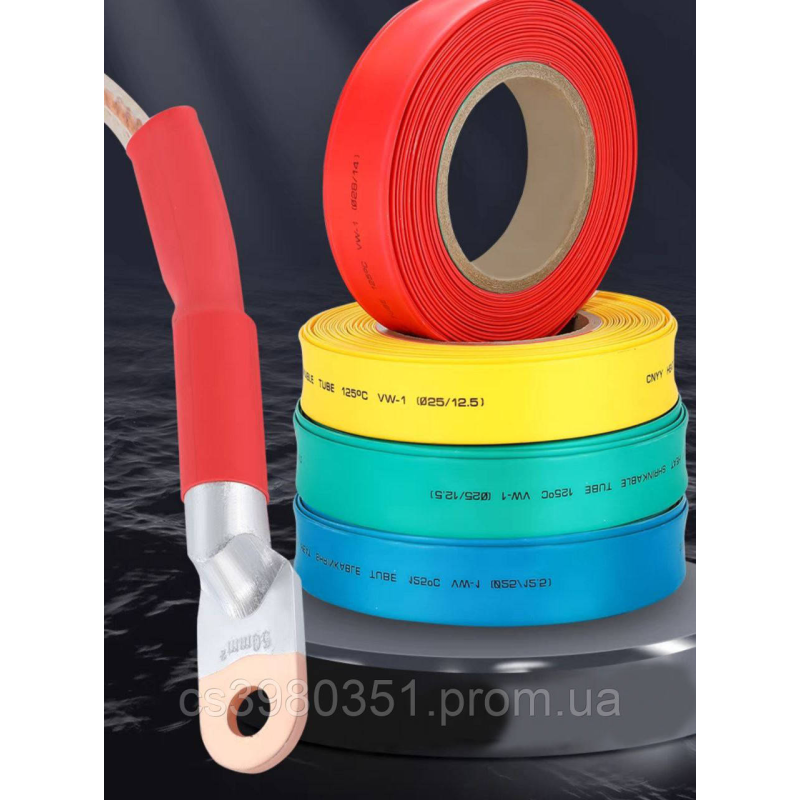 Термозбіжна трубка з клеєм 19.1мм, W-1-SB(3:1), 1м червона