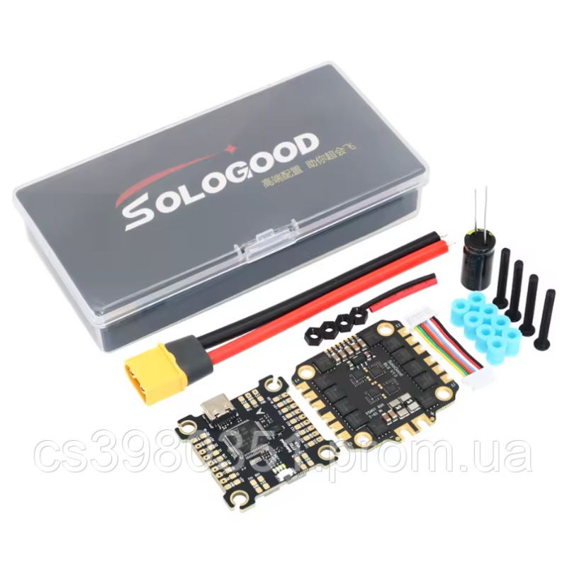Політний стек SoloGood F722 60A Stack  BLHELI_S 60A 4in1 ESC 30.5X30.5mm 2-6S