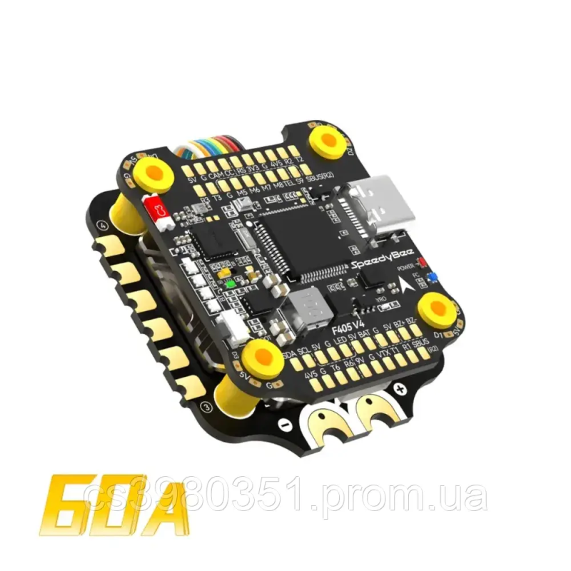 Політний стек SpeedyBee F405 V4 BLS 60A 30x30 FC&ESC Stack
