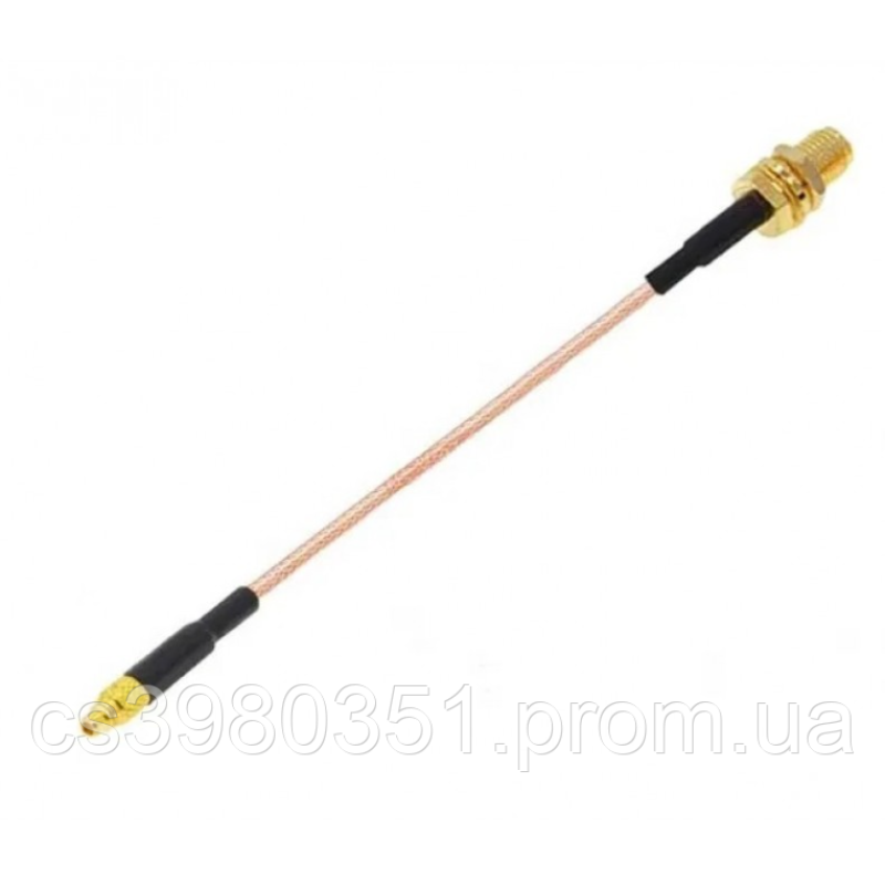 Антенний подовжувач перехідник MMCX M to SMA  F 10см прямий