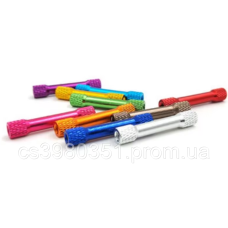 Стійка алюмінієва М3 25мм для рами квадрокоптера, синій колір (4шт)