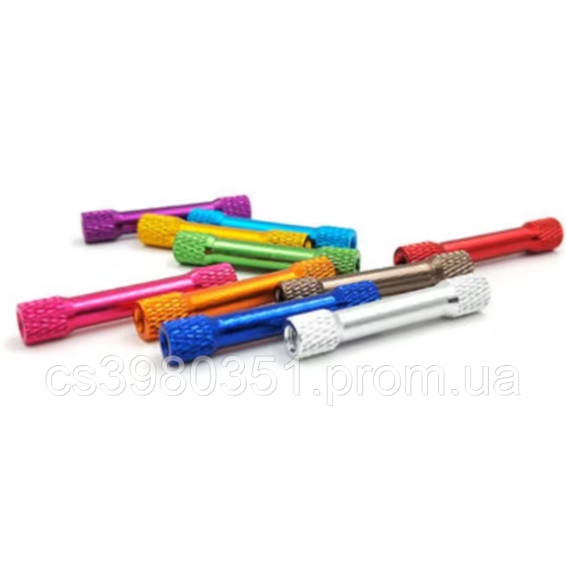 Стійка алюмінієва М3 25мм для рами квадрокоптера, синій колір (4шт)