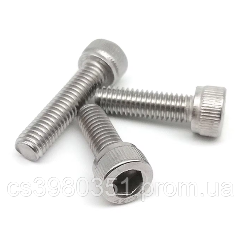 Гвинт М3х8 з циліндричною головкою і внутрішнім шестигранником (2.5мм) нерж.