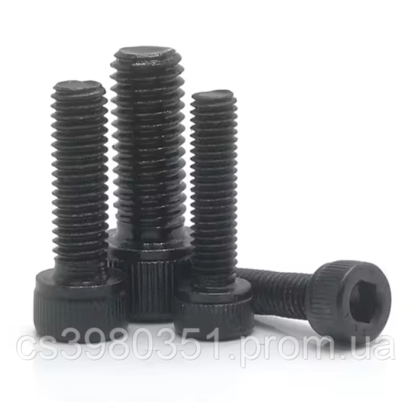 Гвинт М3х6 з циліндричною головкою і внутрішнім шестигранником (2.5мм) чорний 50шт