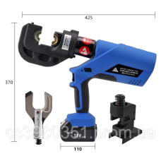 Електрогідравлічний прес, інструмент для обтискання наконечників, різки кабелю та пробивки отворів (3в1)