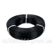 10AWG Провід мідний багатожильний у силіконовій ізоляції 5,25 mm2 (1050/0.08) чорний 1м