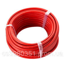 12AWG Провід мідний багатожильний у силіконовій ізоляції 3,4 mm2 (680/0.08) червоний 1м